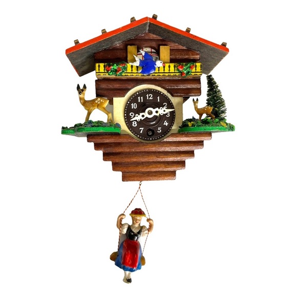 Vintage German Miniature Cuckoo Clock